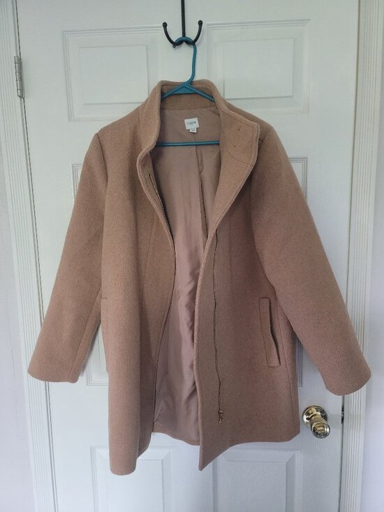 J. Crew Jackets & Blazers - Womens brown J Crew full zip coat - size 12